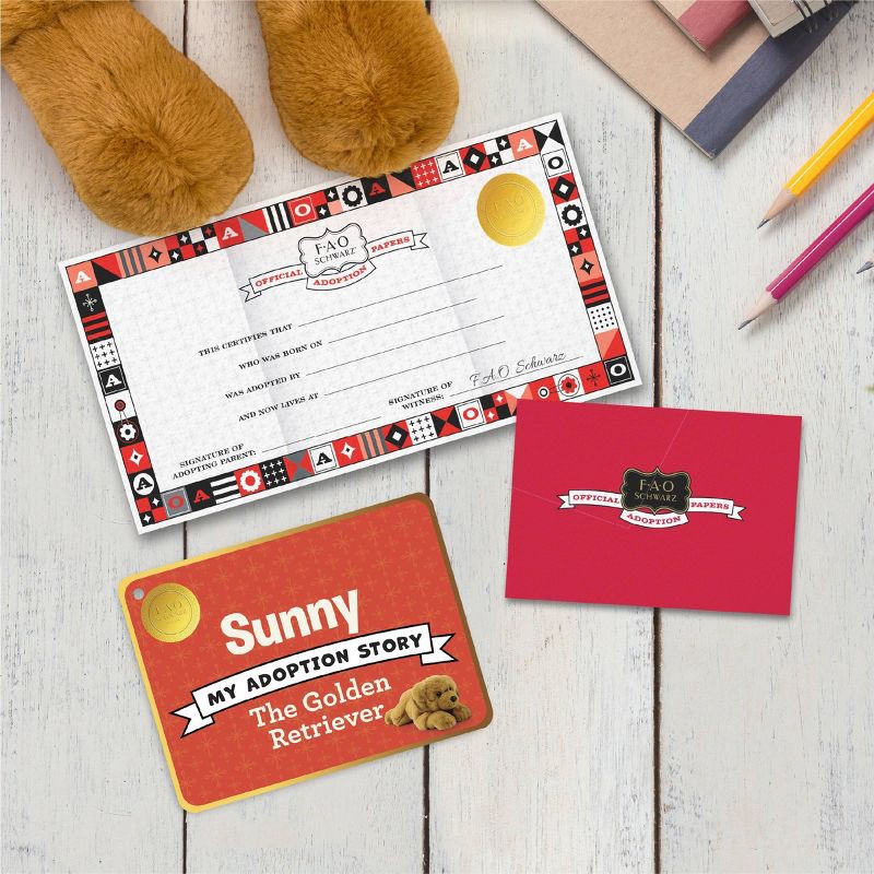 slide 3 of 7, FAO Schwarz 22" Toy Plush Lying Golden Retriever Stuffed Animal, 1 ct