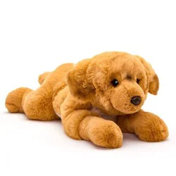 FAO Schwarz 22" Toy Plush Lying Golden Retriever Stuffed Animal