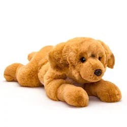 FAO Schwarz 22" Toy Plush Lying Golden Retriever Stuffed Animal
