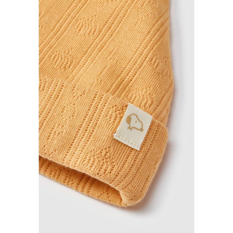 slide 9 of 9, Baby 2pk Little Snoopy Halloween Cap Set - White/Orange 0-6M, 2 ct