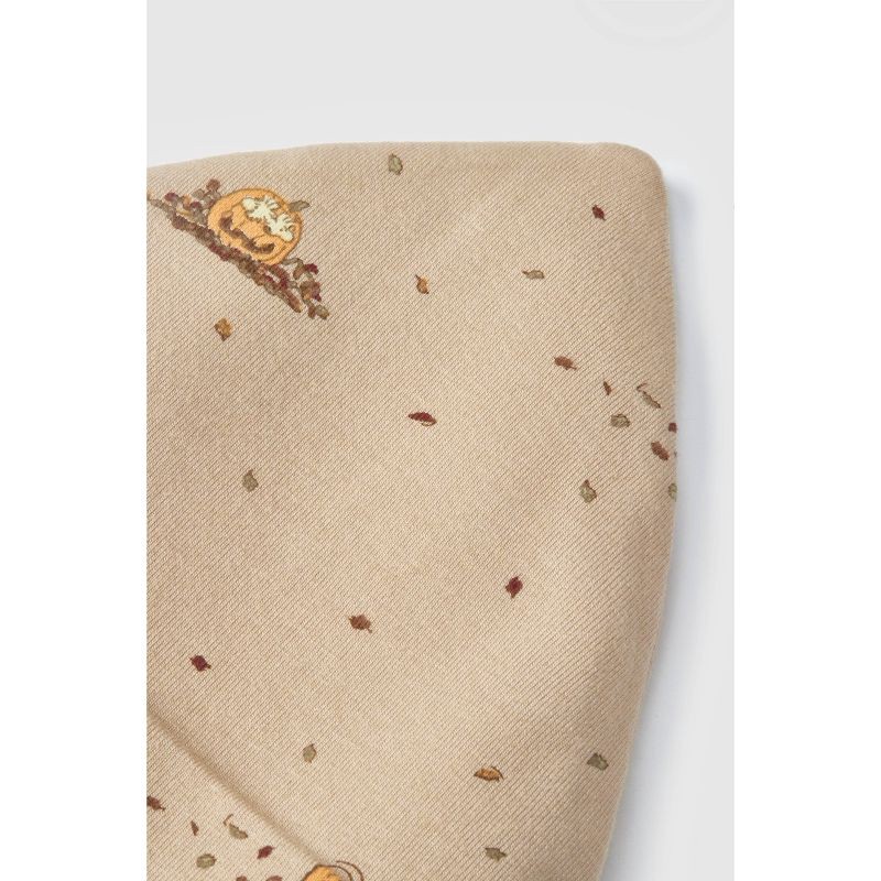 slide 11 of 11, Baby 2pk Little Snoopy Halloween Cap Set - Tan/Green 0-6M, 2 ct