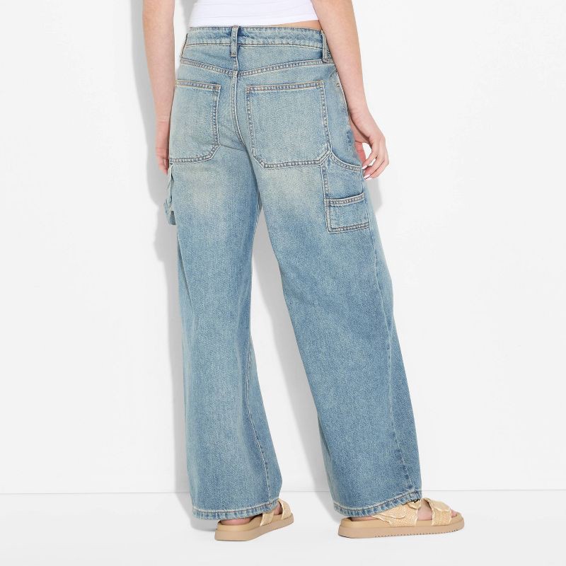 slide 3 of 3, Women's Low-Rise Baggy Jeans - Wild Fable™ Medium Wash 6, 1 ct