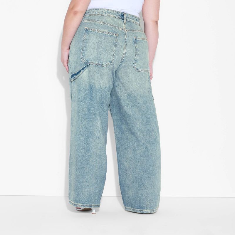 slide 3 of 3, Women's Low-Rise Baggy Jeans - Wild Fable™ Medium Wash 17, 1 ct