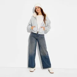 Women's Low-Rise Baggy Jeans - Wild Fable™ Blue 0