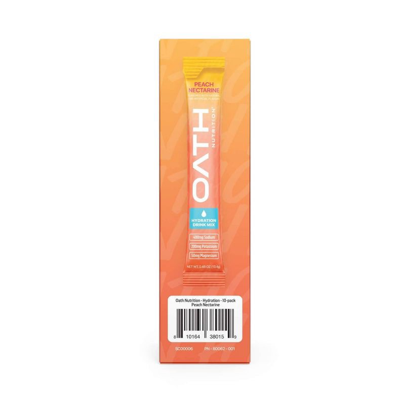 slide 2 of 5, Oath Nutrition 10pk Hydration - Peach Nectarine, 10 ct