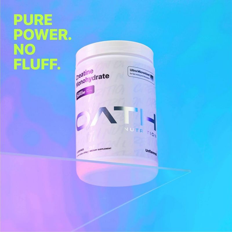 slide 6 of 9, Oath Nutrition Creatine Tub - 8.93oz/50 servings, 1 ct