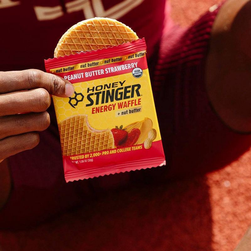 slide 4 of 6, Honey Stinger Strawberry/Peanut Butter Energy Bar - 1.31 oz/6 pk, 1.31 oz, 6 ct