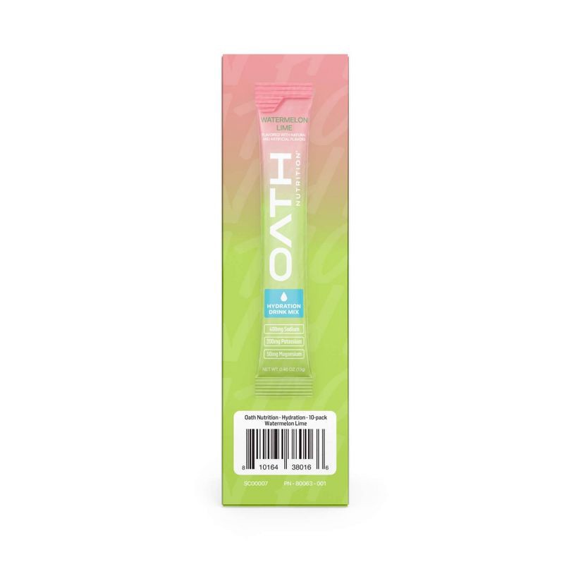 slide 2 of 5, Oath Nutrition 10pk Hydration - Watermelon Lime, 10 ct