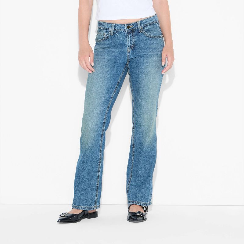 slide 2 of 3, Women's Low-Rise Bootcut Jeans - Wild Fable™ Medium Wash 10, 1 ct
