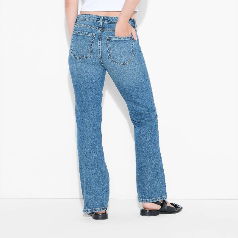 slide 3 of 3, Women's Low-Rise Bootcut Jeans - Wild Fable™ Medium Wash 10, 1 ct