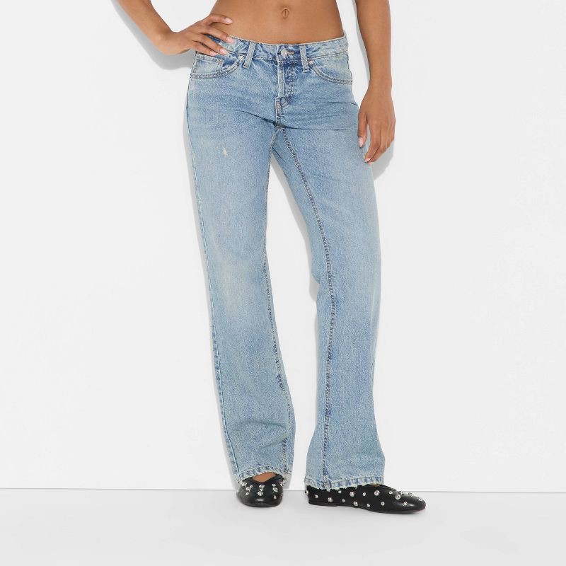 slide 2 of 3, Women's Low-Rise Bootcut Jeans - Wild Fable™ Light Wash 16, 1 ct