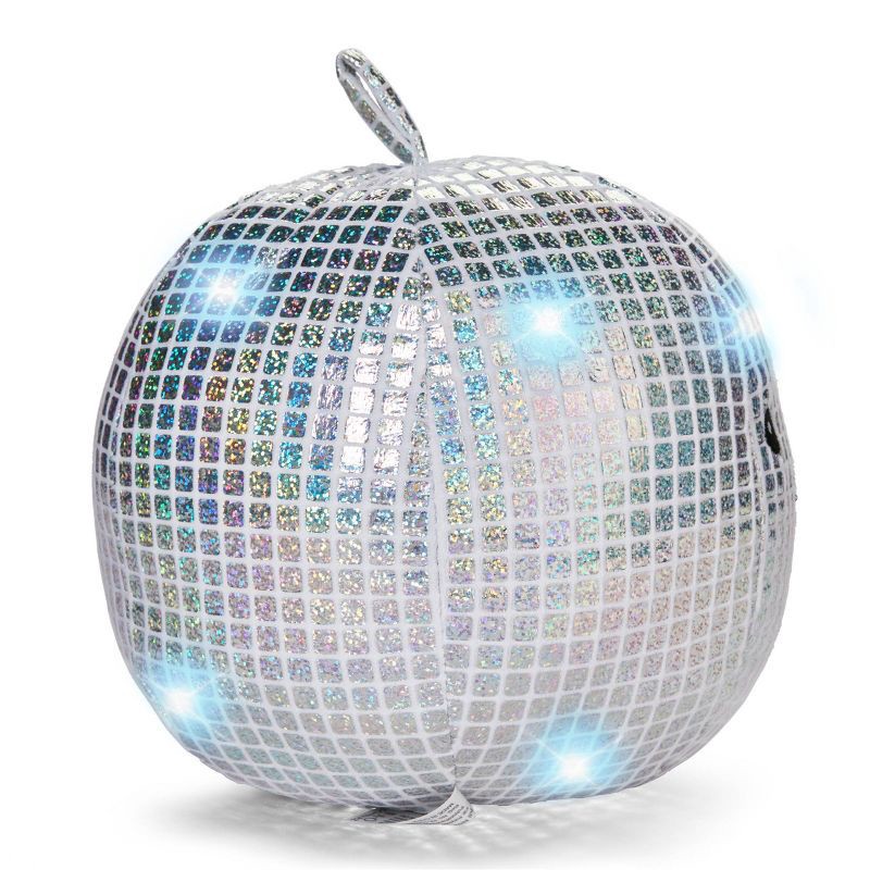 slide 2 of 5, FAO Schwarz 9” Glow Brights Disco Ball Plush, 1 ct