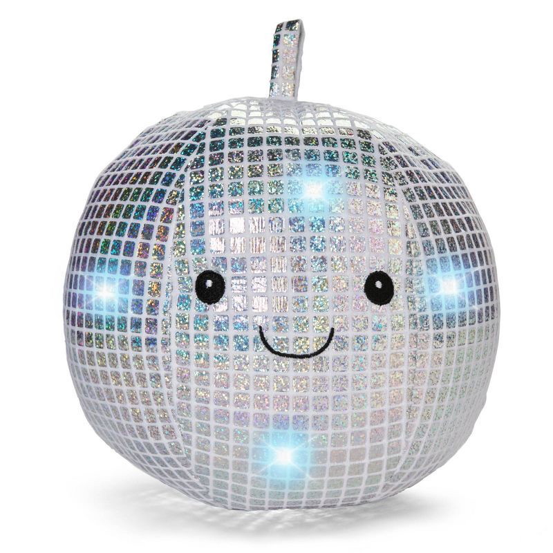 slide 4 of 5, FAO Schwarz 9” Glow Brights Disco Ball Plush, 1 ct