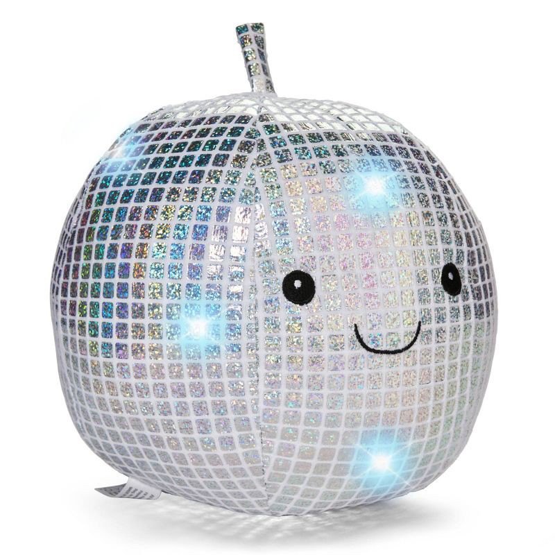 slide 1 of 5, FAO Schwarz 9” Glow Brights Disco Ball Plush, 1 ct