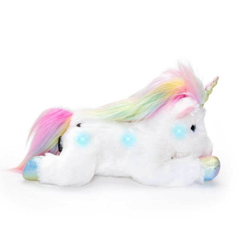slide 3 of 7, FAO Schwarz 14” Glow Brights Unicorn Plush, 1 ct