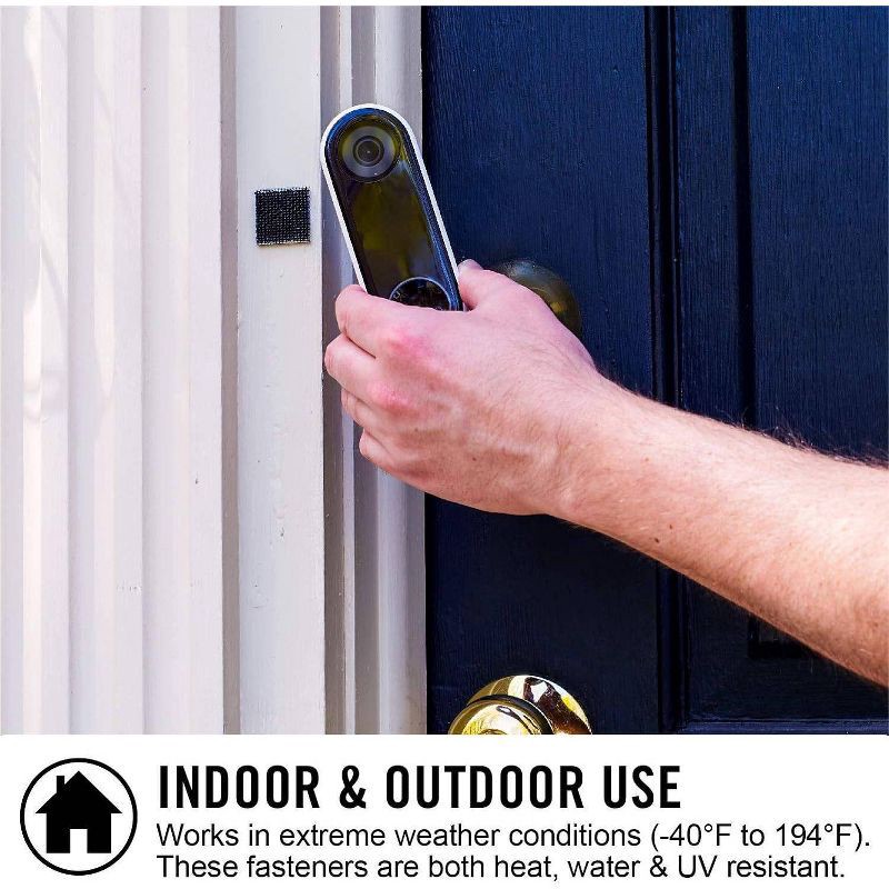 slide 3 of 6, VELCRO 1" 6 Set Outdoor Extreme Lock Fasteners Heavy Duty Holds up to 10lbs Black, 10 lb