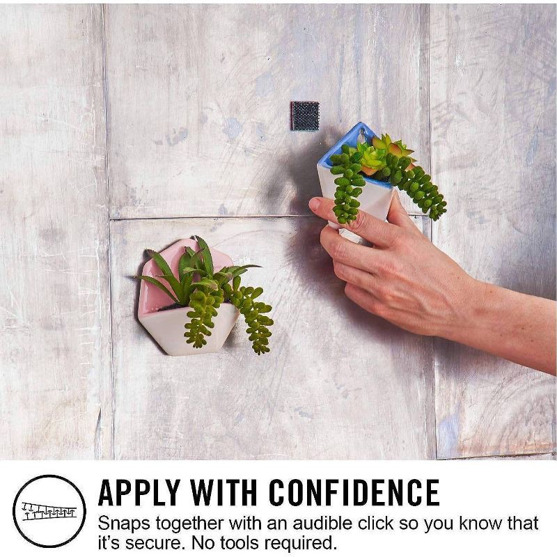 slide 4 of 6, VELCRO 1" 6 Set Outdoor Extreme Lock Fasteners Heavy Duty Holds up to 10lbs Black, 10 lb