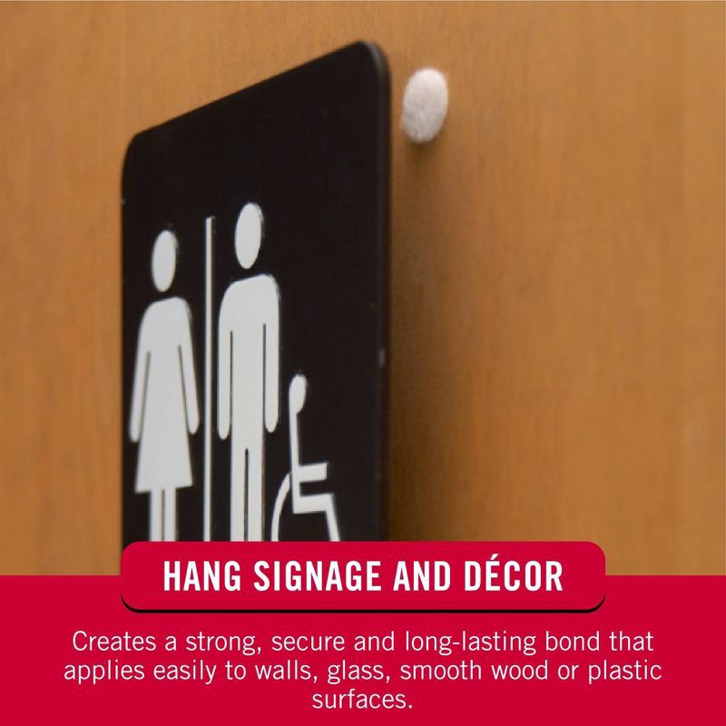 slide 6 of 9, VELCRO 5/8" 15ct Sticky Back Dots Mounting Adhesive for Classroom and Office Organization White, 15 ct