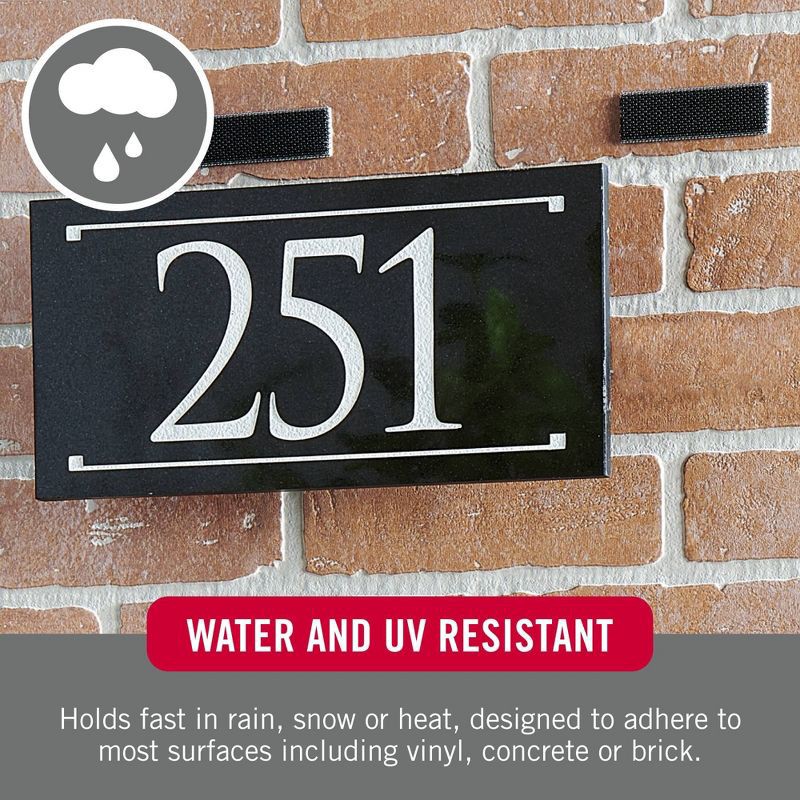 slide 3 of 7, VELCRO 4"x2" 2ct Outdoor Extreme Lock Fasteners Heavy Duty Holds up to 15lbs Black, 2 ct, 15 lb