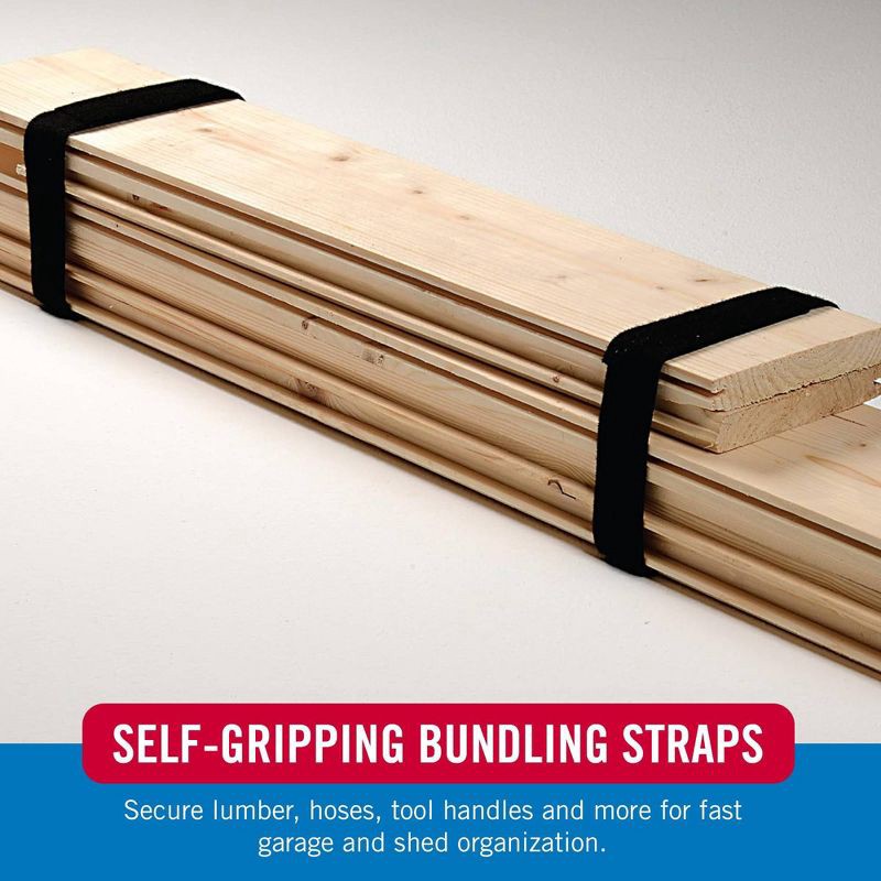 slide 4 of 7, VELCRO 12'x3/4'' One-Wrap Heavy Duty Roll for Organization Cut-to-Length Black, 1 ct