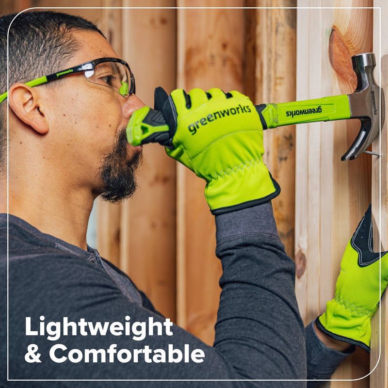 slide 4 of 5, Greenworks Eye Safety Glasses, 1 ct