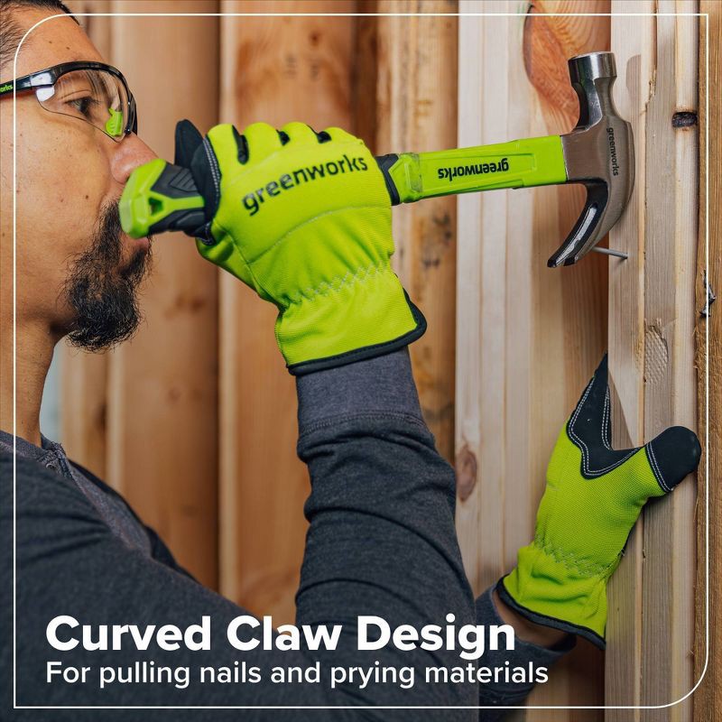 slide 2 of 4, Greenworks 16oz Hammer, 16 oz