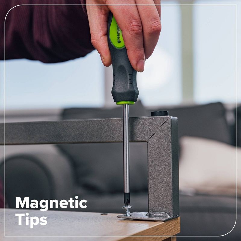 slide 3 of 5, Greenworks 6pc Household Screwdriver Set, 6 ct