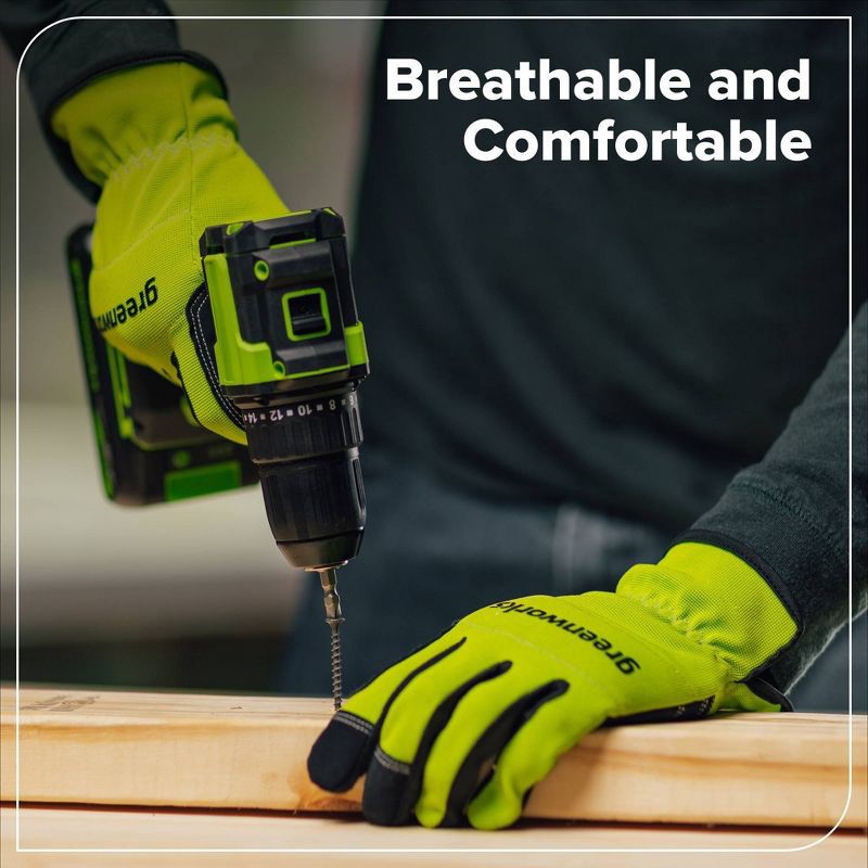 slide 4 of 5, Greenworks Multi-Purpose Work Gloves, 1 ct