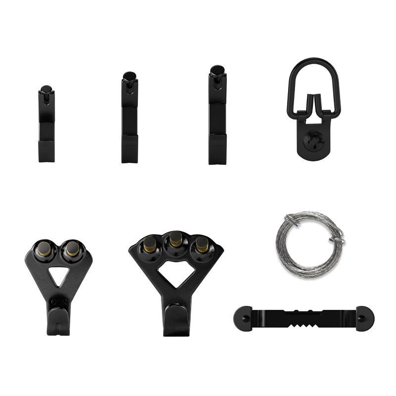 slide 2 of 7, Hillman 48pc Picture Hanging Kit - Black, 48 ct