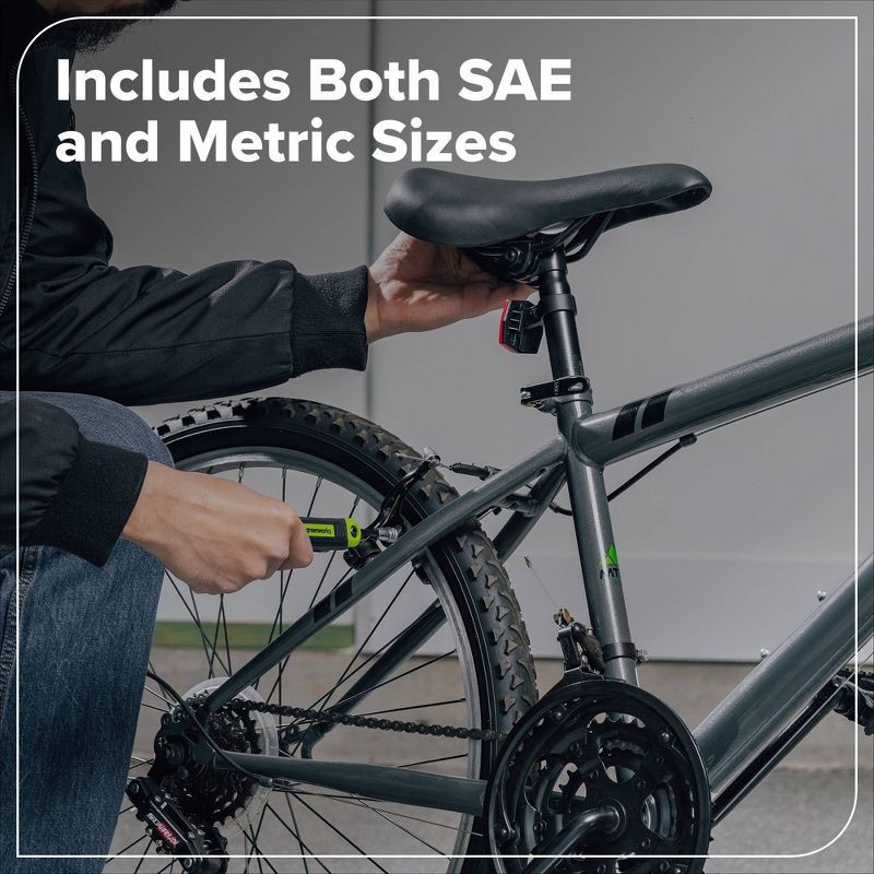 slide 3 of 5, Greenworks SAE & Metric Hex Wrench Set, 1 ct