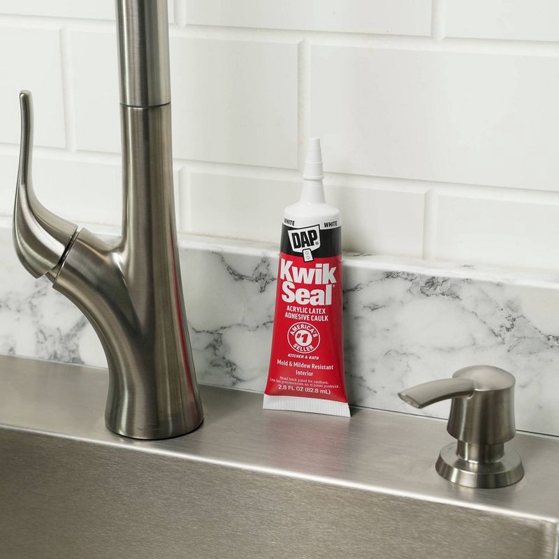 slide 3 of 10, DAP Kwik Seal 2.8oz White, 2.8 oz