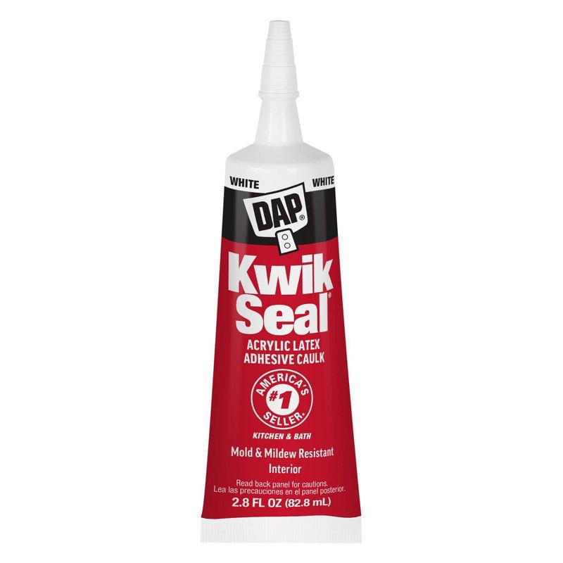 slide 1 of 10, DAP Kwik Seal 2.8oz White, 2.8 oz
