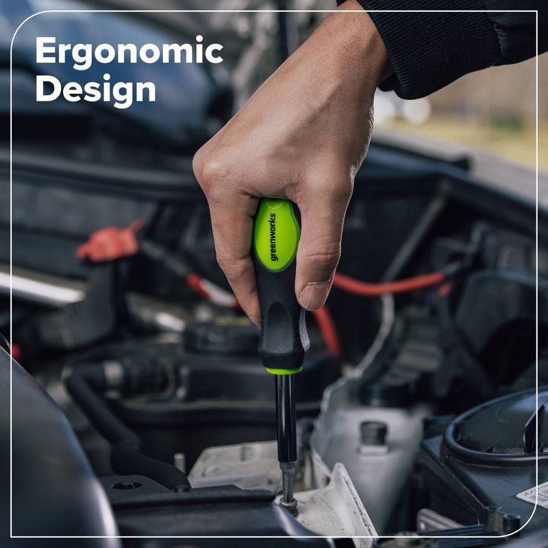 slide 5 of 7, Greenworks 102pc Mechanics Tool Kit, 102 ct