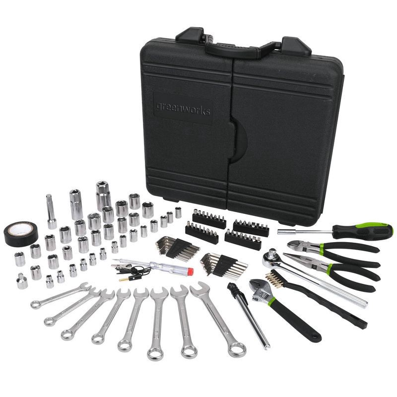 slide 1 of 7, Greenworks 102pc Mechanics Tool Kit, 102 ct