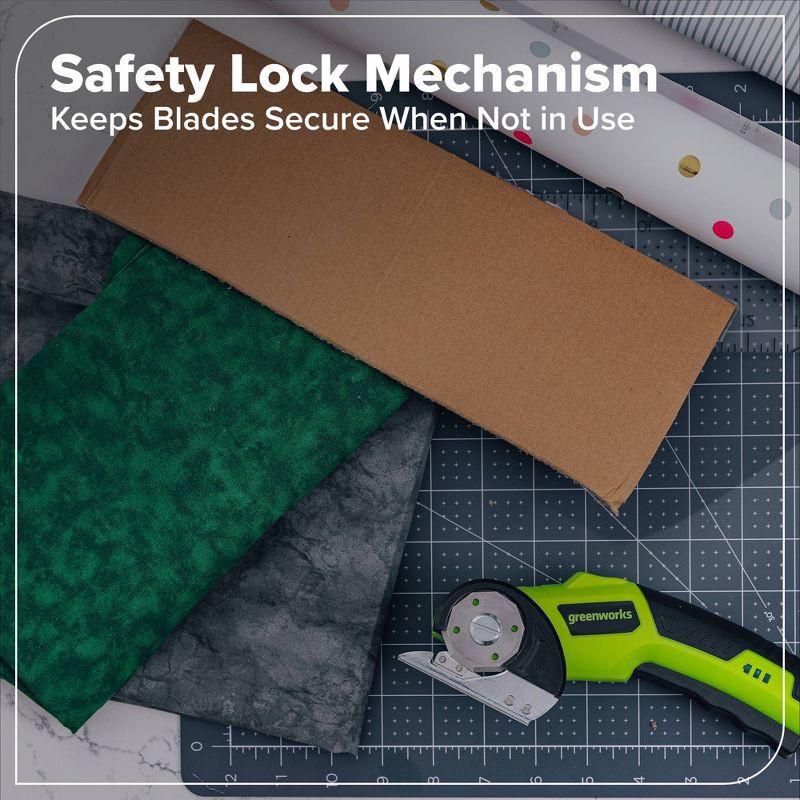 slide 3 of 8, Greenworks 4V Rotary Cutter, 1 ct