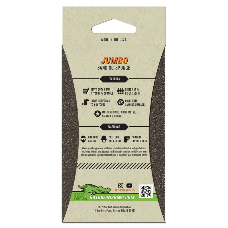 slide 2 of 5, Gator All Purpose Sanding Sponge - Coarse Medium, 1 ct