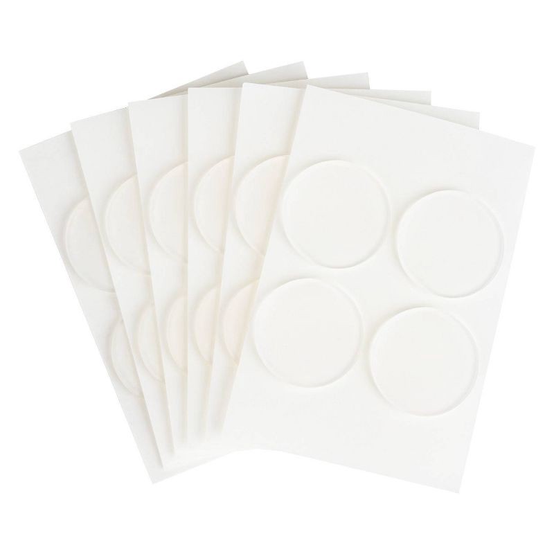 slide 4 of 13, Duck Max Nano-Grab Gel Mounting Circles Clear 24ct, 24 ct