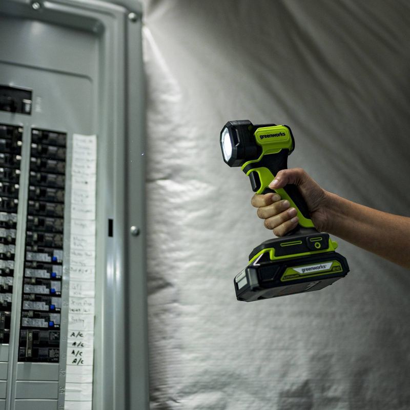 slide 2 of 7, Greenworks POWERALL 24V Cordless 200N Flashlight - Tool Only, 1 ct