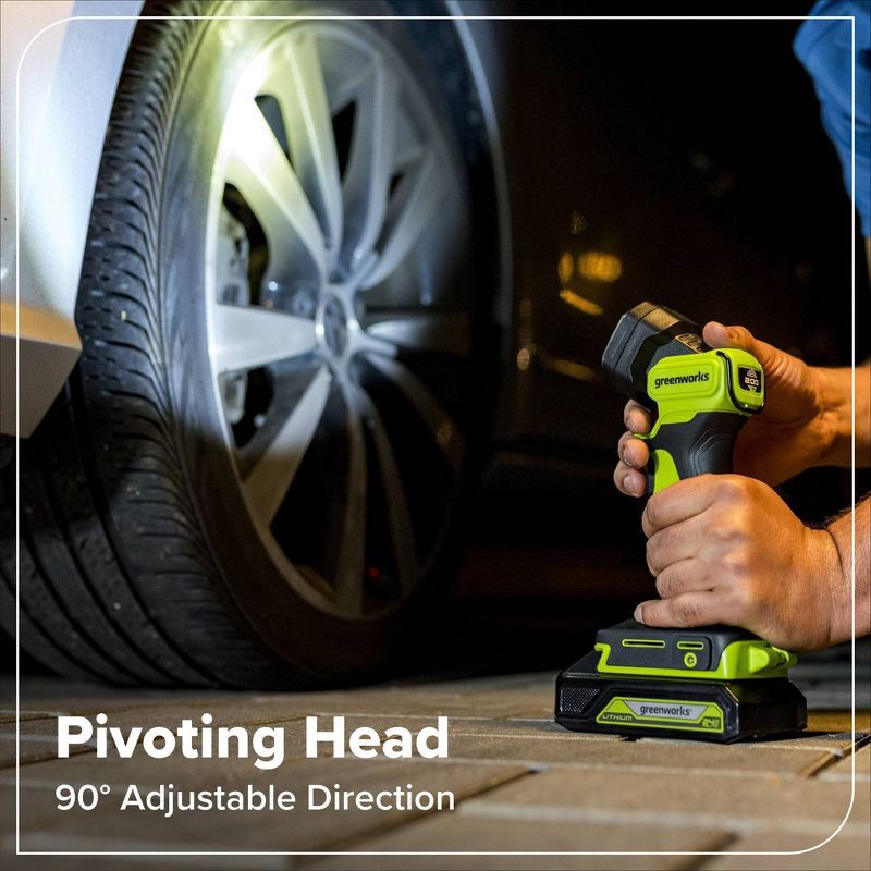 slide 3 of 7, Greenworks POWERALL 24V Cordless 200N Flashlight - Tool Only, 1 ct