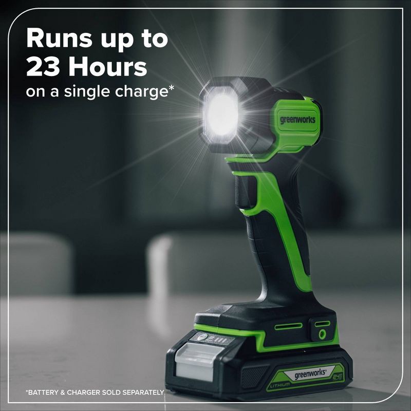 slide 4 of 7, Greenworks POWERALL 24V Cordless 200N Flashlight - Tool Only, 1 ct