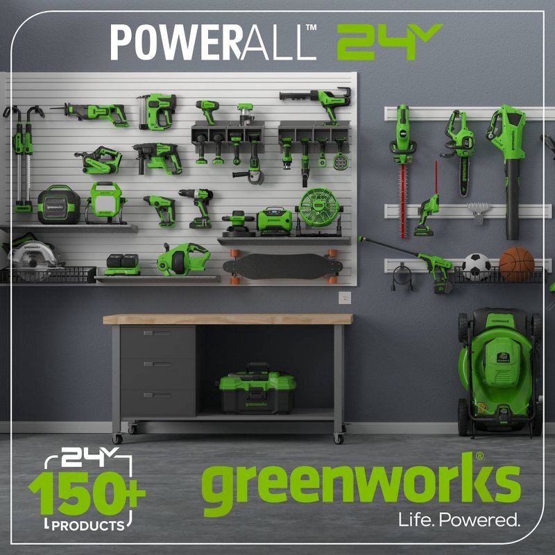 slide 6 of 7, Greenworks POWERALL 24V Cordless 200N Flashlight - Tool Only, 1 ct