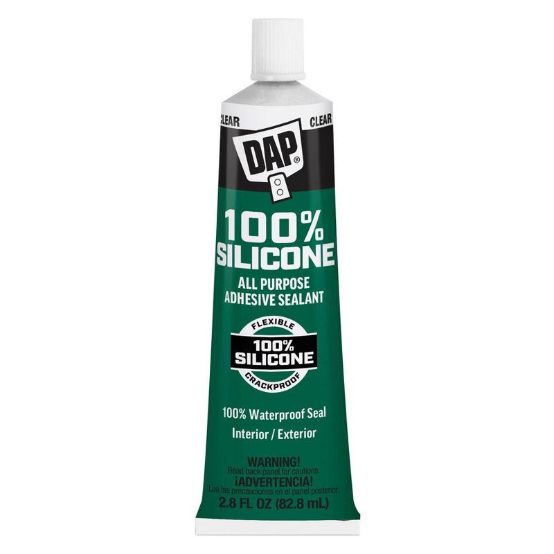 slide 1 of 6, DAP All - Purpose 100% Silicone Clear 2.8oz, 2.8 oz