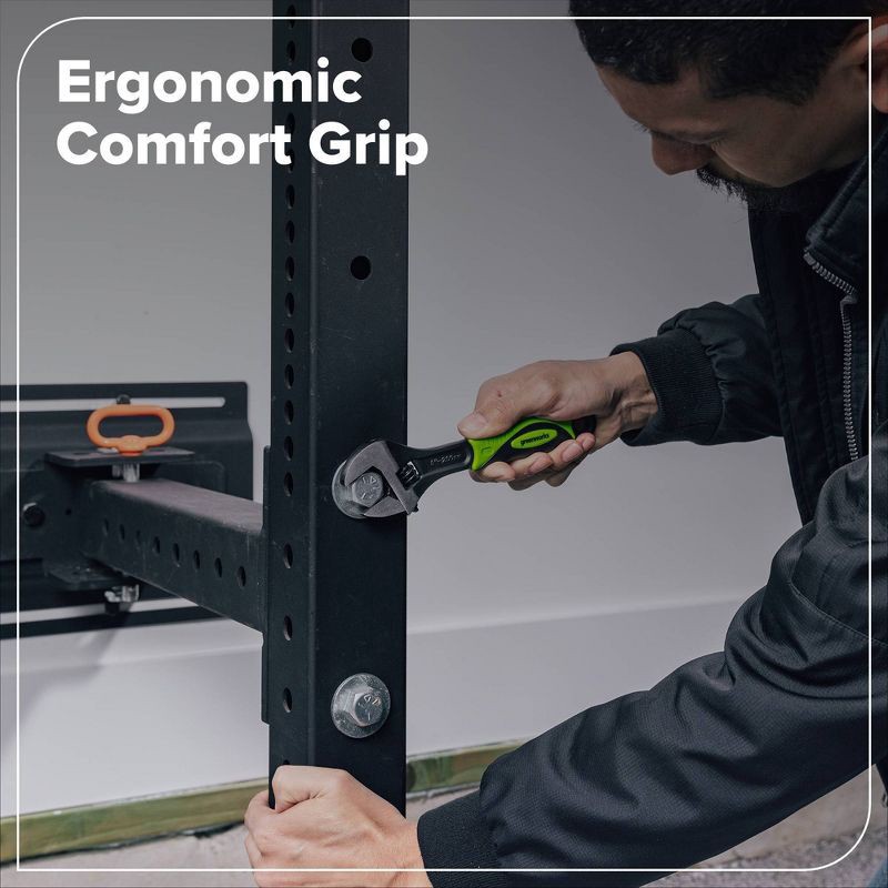 slide 4 of 5, Greenworks 8" Adjustable Wrench, 1 ct