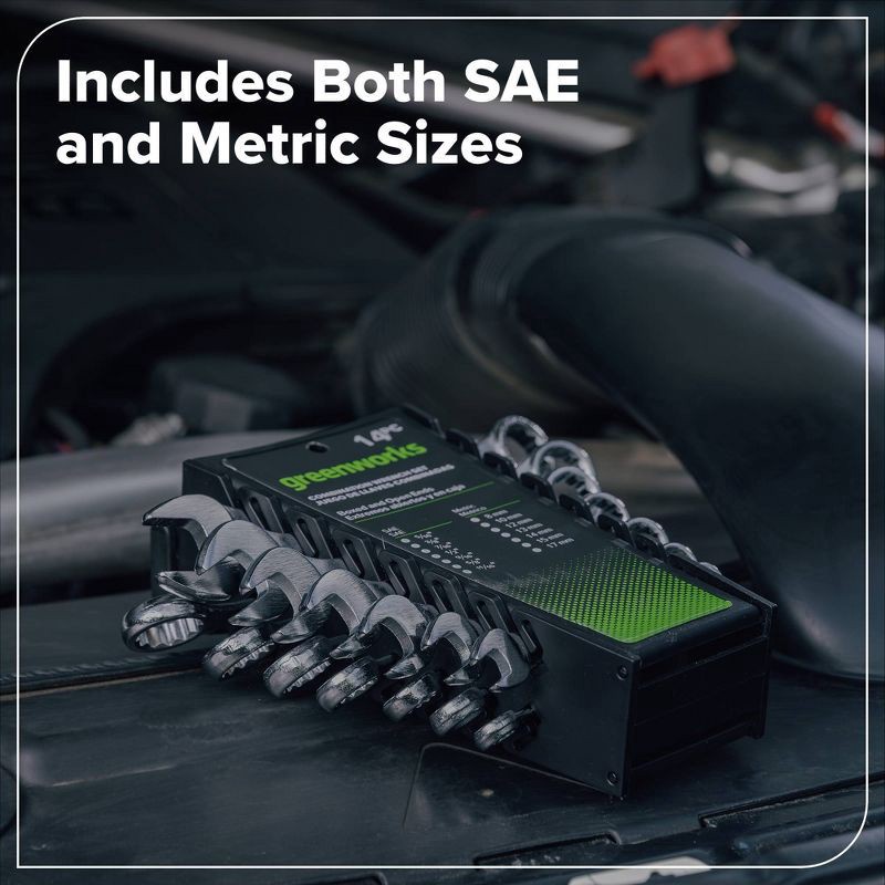 slide 2 of 6, Greenworks 14pc Combination Wrench Kit, 14 ct