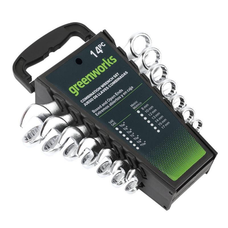 slide 1 of 6, Greenworks 14pc Combination Wrench Kit, 14 ct
