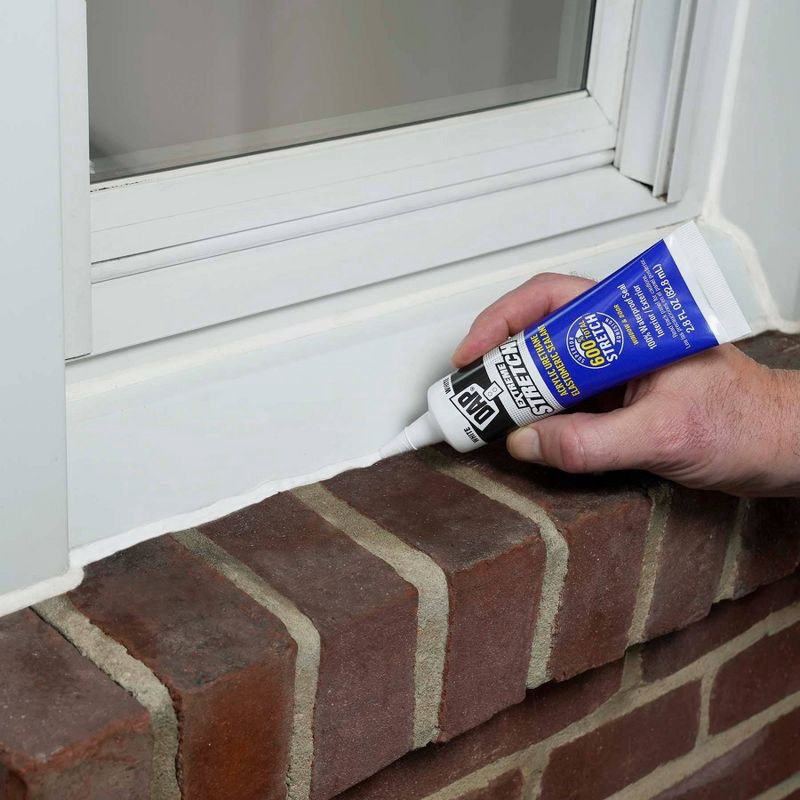 slide 6 of 8, DAP Extreme Stretch White 2.8oz White, 2.8 oz