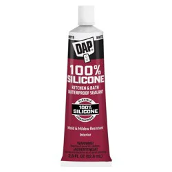 DAP All Purpose Kitchen and Bath 100% Silicone 2.8oz White