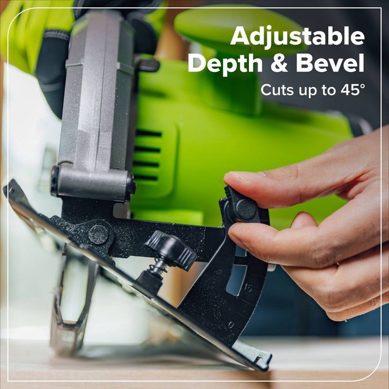 slide 4 of 8, Greenworks 13-Amp 7-1/4-in Corded Circular Saw, 1 ct