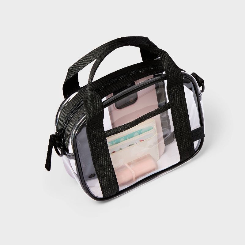 slide 3 of 3, Clear Waist Bag - All In Motion™ - Black, 1 ct