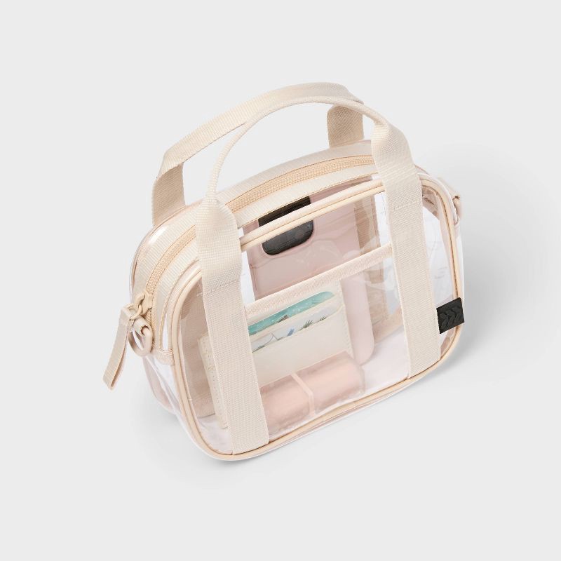slide 3 of 3, Clear Waist Bag - All In Motion™ - Cream, 1 ct